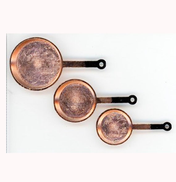 Cooking Frying Pan MINIATURE 1:12 Scale Model Set of Metal DOLLS