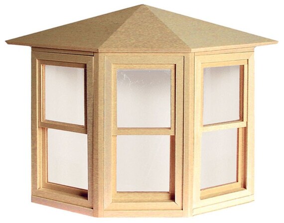 Dollhouse Miniature Working Double Hung Bay Window by Houseworks