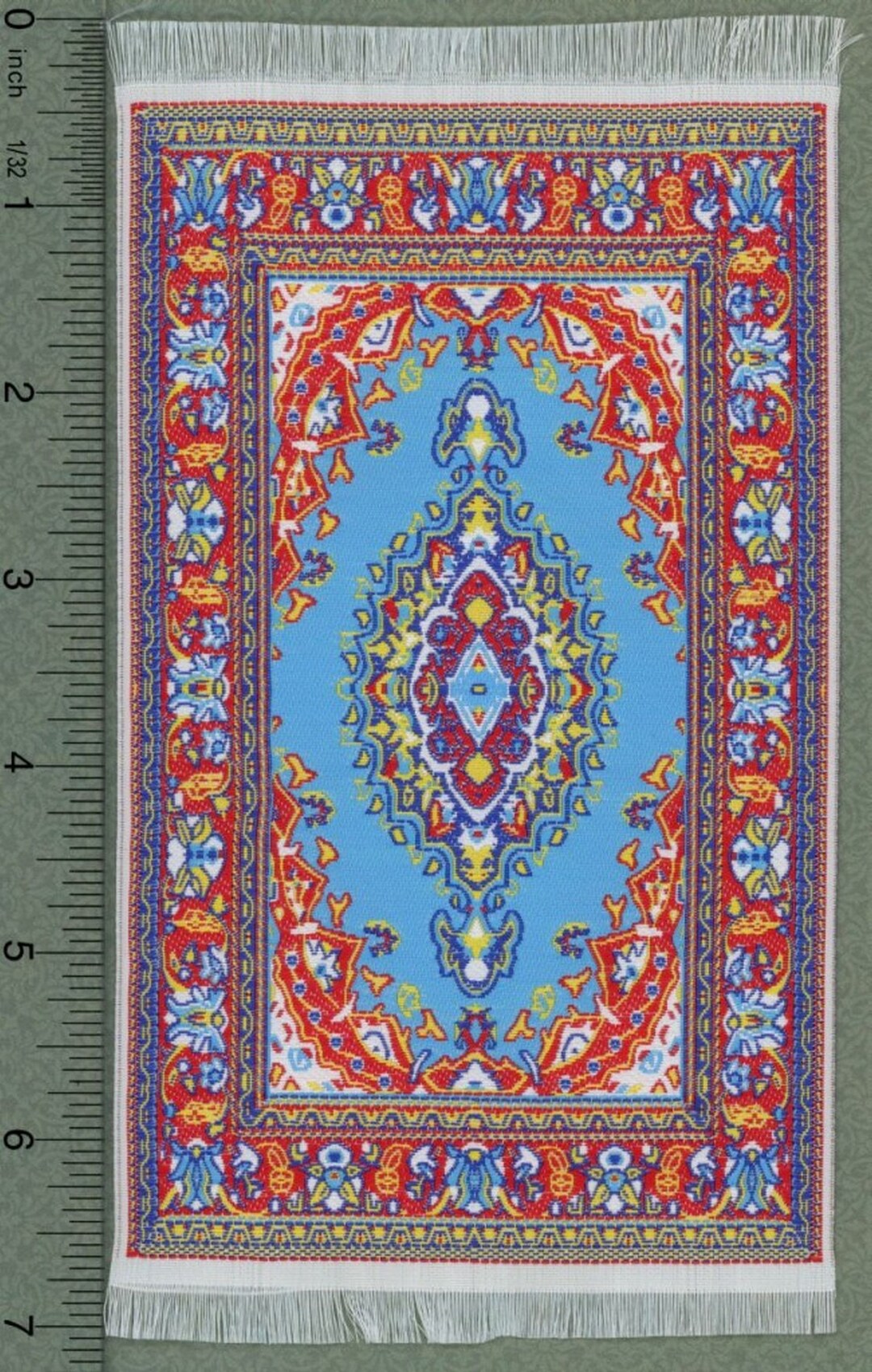 Dollhouse Miniature Medium Oriental Rug by Miniatures World - Etsy