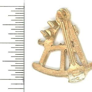 Dollhouse Miniature Gold Sextant by Island Crafts and Miniatures