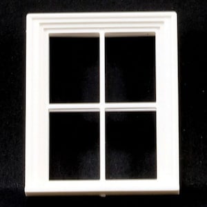 Dollhouse Miniature 1:24 Scale 4 Pane Victorian Window by Jackson Miniatures