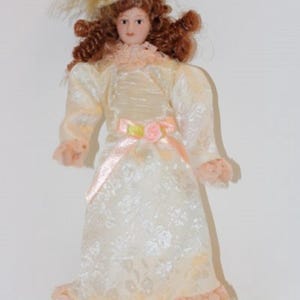 Dollhouse Miniature Victorian Lady Porcelain Doll