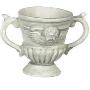 Dollhouse Miniature Aged Gray Urn by Falcon Miniatures