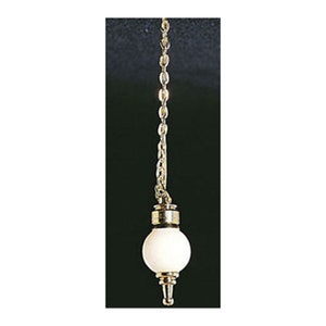 Dollhouse Miniature White Hanging Globe Light by Cir-Kit Concepts