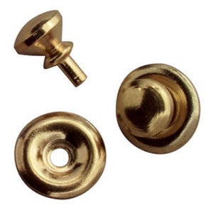 Dollhouse Miniature Traditional Round Brass Door Knob 6 Pack