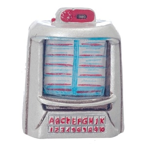 Dollhouse Miniature 1950&#39;s Table Jukebox by Town Square Miniatures