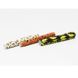 Dollhouse Miniature - Three Rolls of Halloween Gift Wrapping Paper