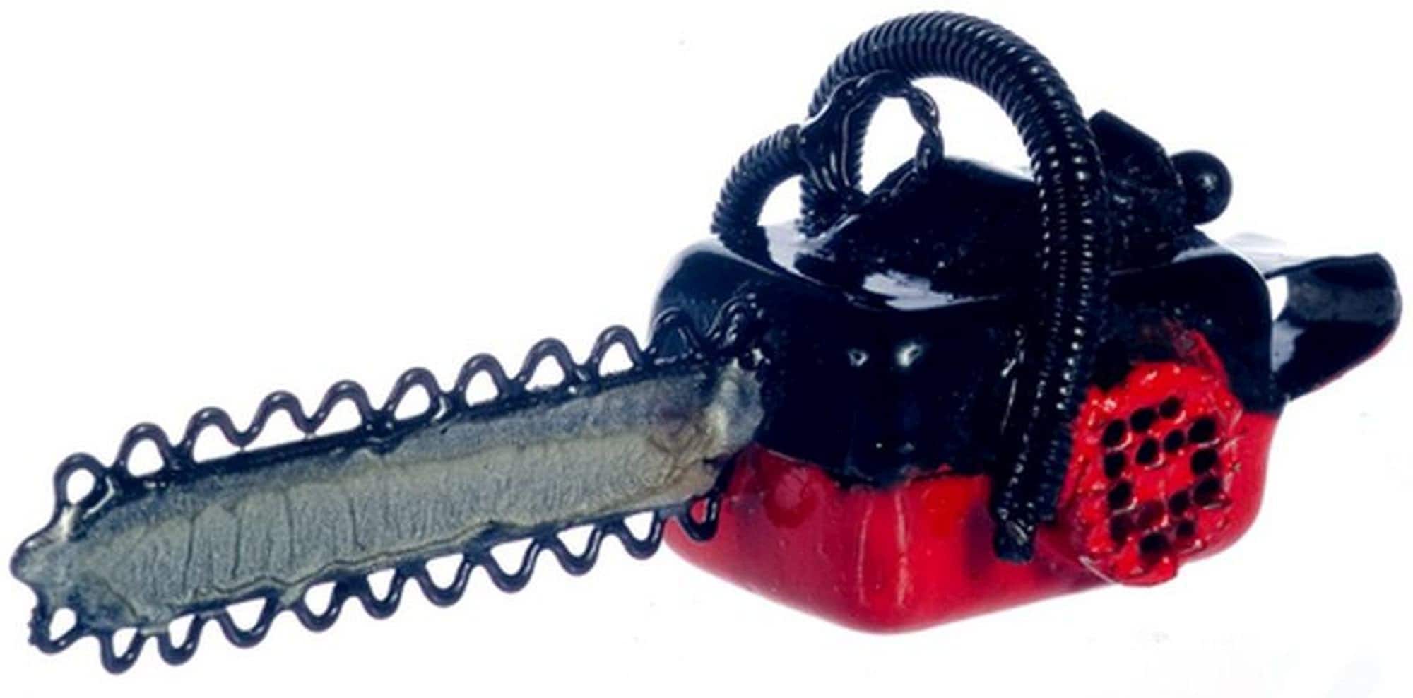 Dollhouse Miniature toy Chainsaw - Etsy 