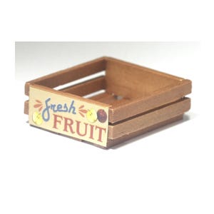Dollhouse Miniature Fruit Crate in Wood