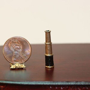 Dollhouse Miniature Vintage Spyglass by Island Crafts and Miniatures