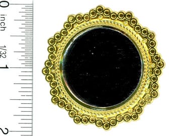 Miniature Ornate Gold Framed Mirror