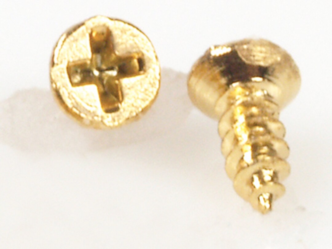 Dollhouse Miniature Brass Screws by Houseworks Etsy