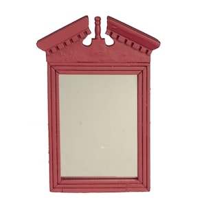 Dollhouse Miniature Traditional Mirror in Mahogany by Town Square Miniatures
