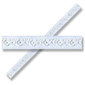 Dollhouse Miniature Faux Plaster Decorative Ceiling/Wall Trim Molding by World Model Miniature