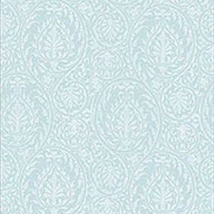 Dollhouse Wallpaper - Cottage Chic - Damask Blue