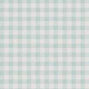 Dollhouse 1:12 Scale Wallpaper Rose Hill Check Blue in Aqua