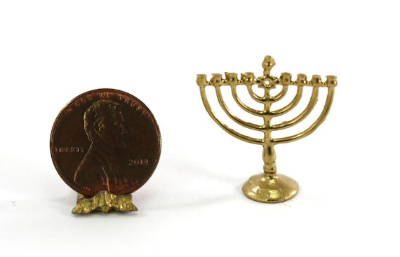 Dollhouse Miniature 1:12 Jewish Chanukah Decoration Set