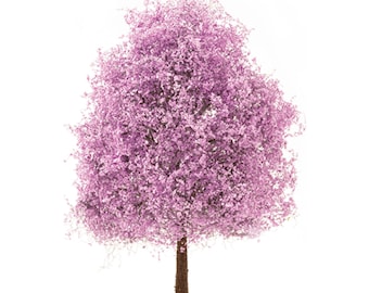 Dollhouse Miniature Flowering 8 in Tall Redbud Tree on Spike by Creative Accents