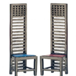 Miniature Ladderback Mackintosh Hill House Chair Circa 1902
