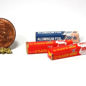 Dollhouse Miniature Kitchen Wrap and Foil by International Miniatures