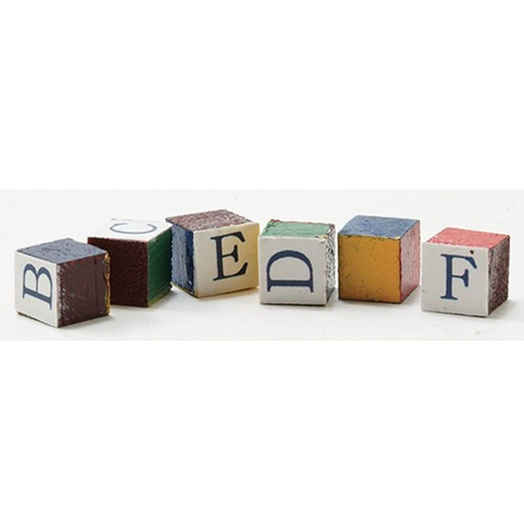 Miniature Alphabet Blocks Etsy