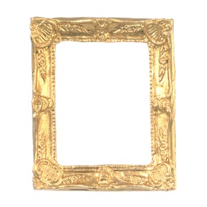 Dollhouse Miniature Gold Picture Frame by Falcon Miniatures