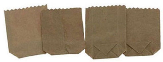 Dollhouse Miniature Large Paper Bag Set of 4 Great for Store or Market ~ IM65207 