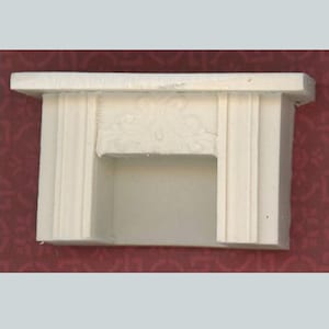 Dollhouse Miniature Quarter Scale Fireplace by Unique Miniatures