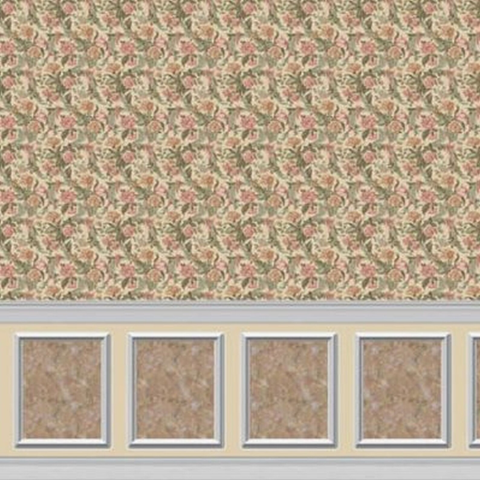 Dollhouse Wallpaper Wainscoting - Etsy