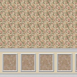 Dollhouse Wallpaper Wainscoting