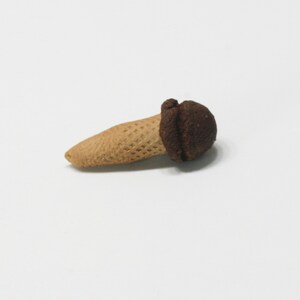 Dollhouse Miniature Chocolate Ice Cream Cone by Raindrop Miniatures