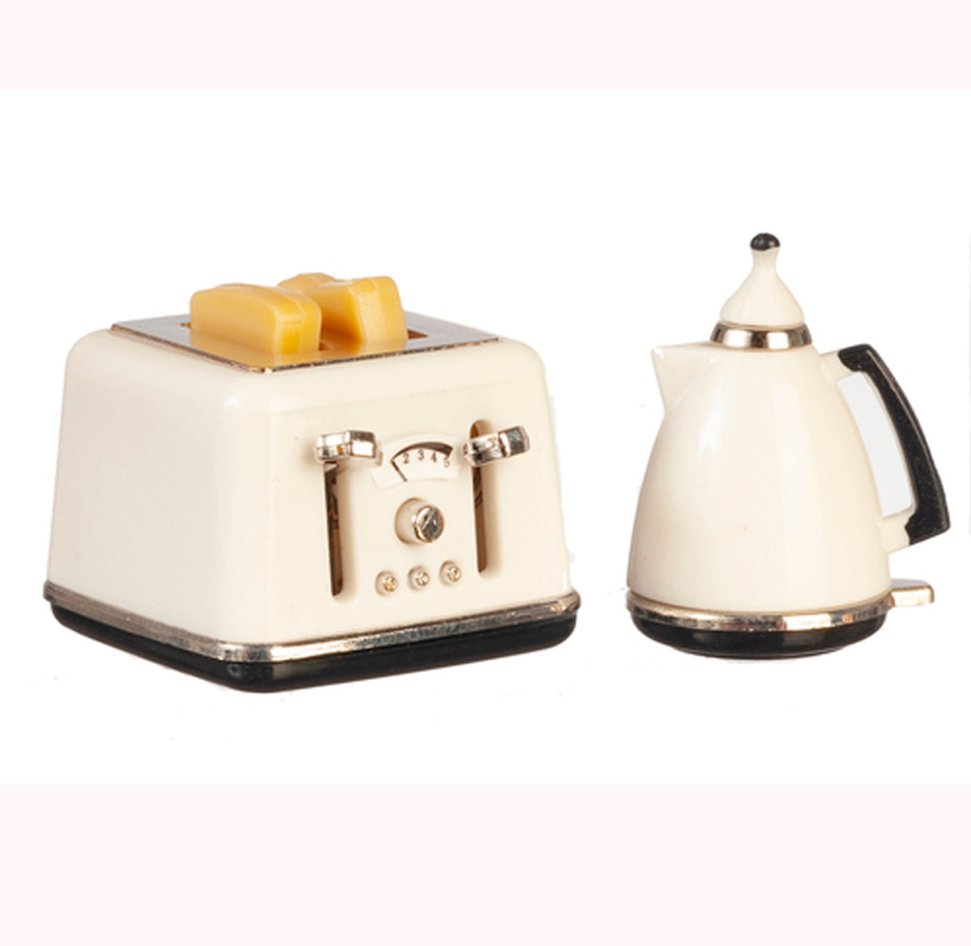 *Maileg - Miniature Toaster & Bread, Silver