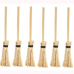 Dollhouse Miniature Set of 6 Brooms by Town Square Miniatures