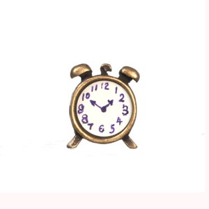 Dollhouse Miniature Antique Alarm Clock by Town Square Miniatures