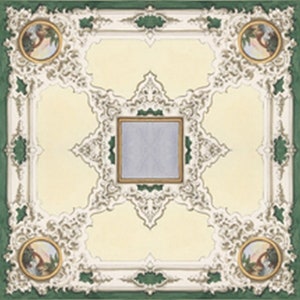 Dollhouse Wallpaper Ceiling Mural