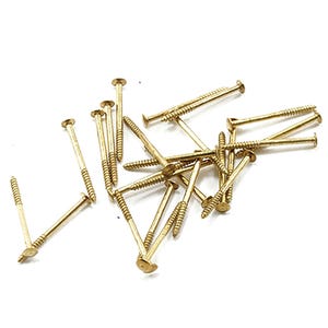Dollhouse Miniature Brass Mini Nails 3/8 Inch