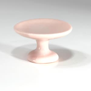 Dollhouse Miniature Soft Pink Porcelain Cake Stand