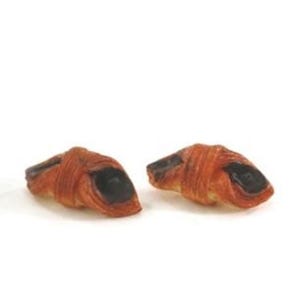 Dollhouse Miniature Chocolate Filled French Pastries