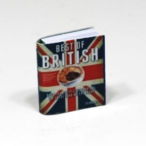 Dollhouse Miniature 1:12 Scale British Recipes Cookbook