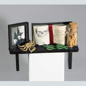 Dollhouse Miniature Dollhouse Miniature Halloween Witches Shelf