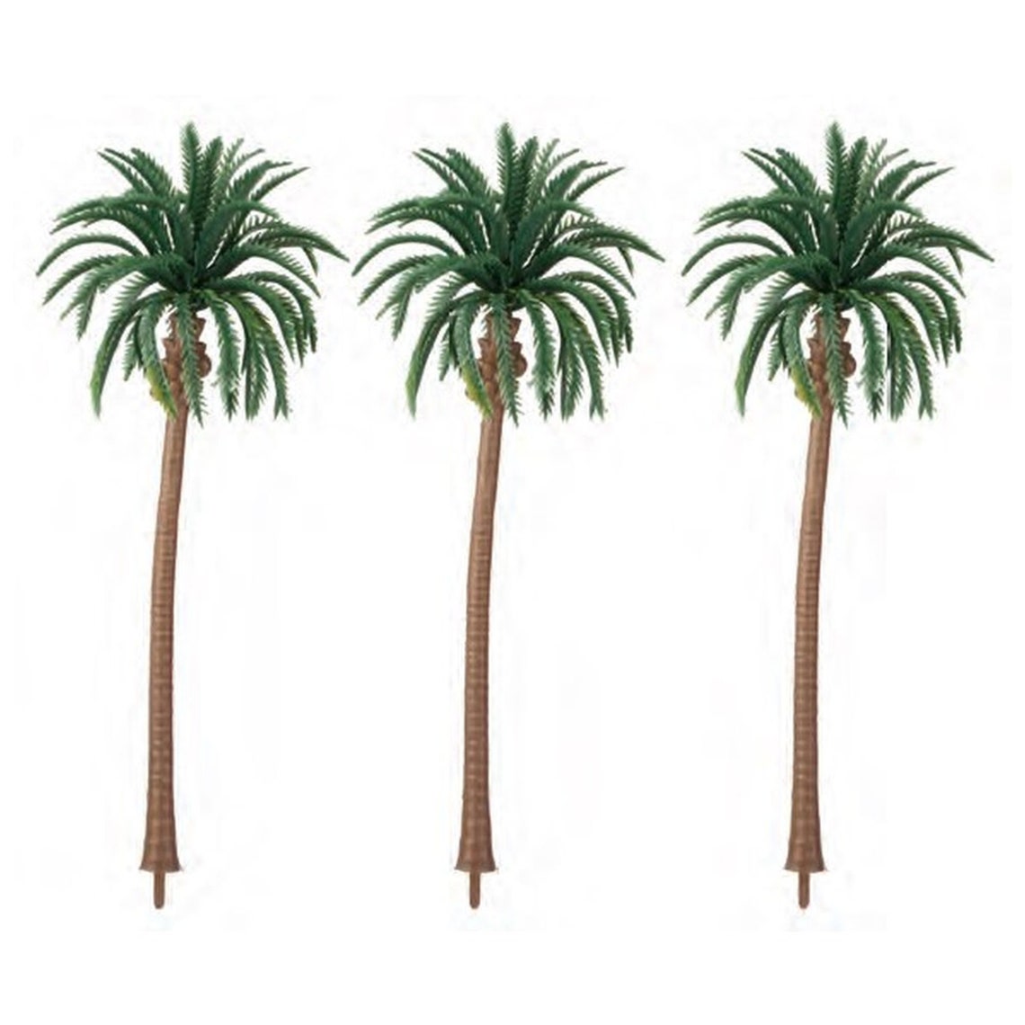 Dollhouse Miniature Set of 3 Tall Palm Trees Etsy