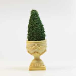 Dollhouse Miniature Artisan Topiary in an Ornate Italian Pot