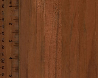 Dollhouse Flooring Self Stick Wood Flooring Sheet in Dark Wood  in 1/2 Inch Slat