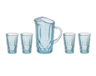 Miniature Pitcher Set with 4 Glasses by Chrysnbon (This is a kit you assemble)