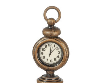 Dollhouse Miniature Table Clock by Town Square Miniatures