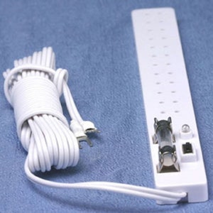Dollhouse 1:12 Scale Power Strip W/Switch and  Fuse by Miniature House