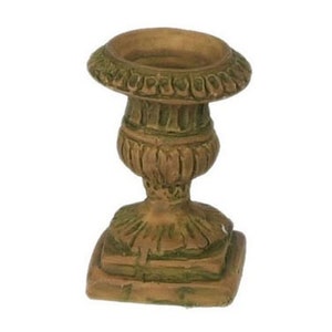 Dollhouse Miniature Aged 1:24 Scale Urn by Falcon Miniatures