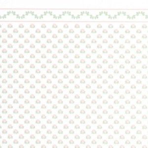 Dollhouse Wallpaper Half Scale &quot;Pastel Flower&quot;