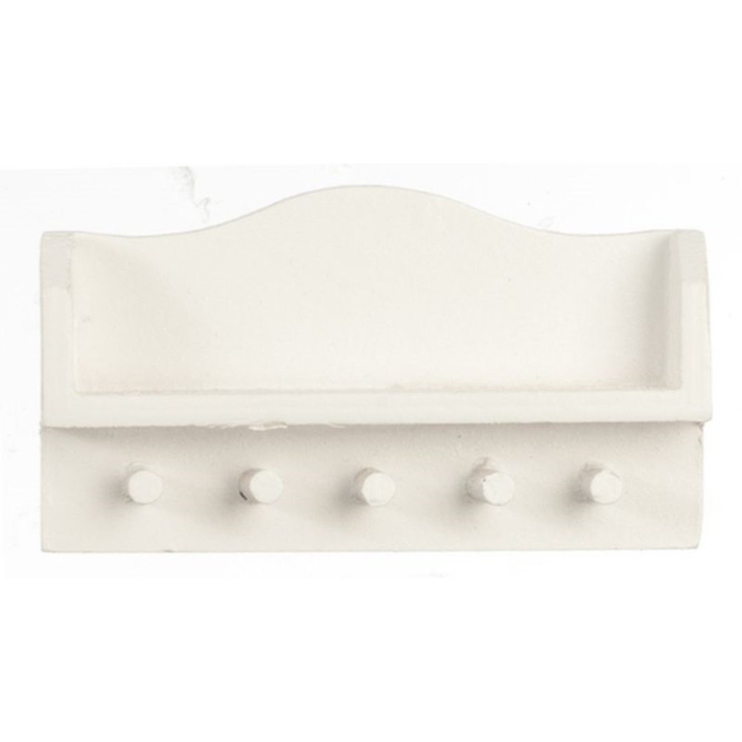 Dollhouse Miniature Kitchen Wall Shelf in White by Miniatures World - Etsy