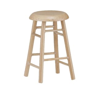 Dollhouse Miniature Wooden Bar Stool in Oak by Classics of Handley House